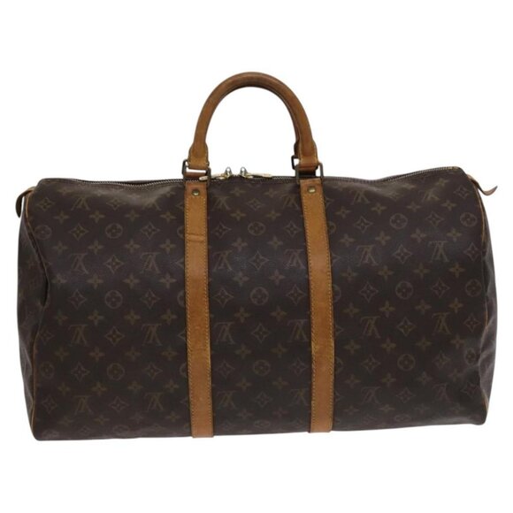 LOUIS VUITTON Monogram Keepall 50 Boston Bag M41426 LV Auth - Picture 2 of 16